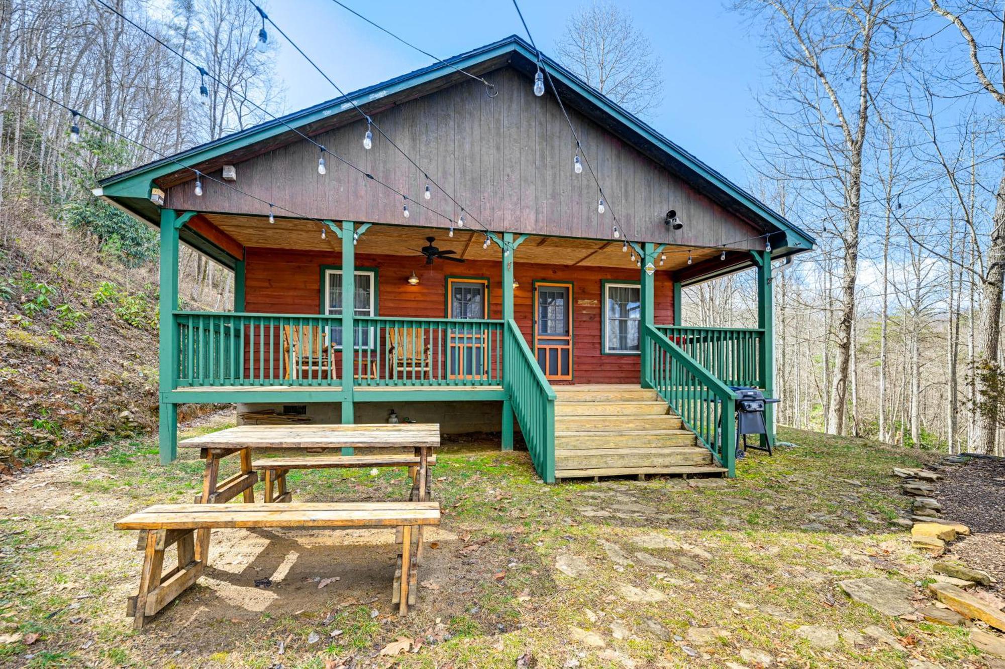 Whittier Smoky Mountain Cabin With Camping Area And Fire Pit! מראה חיצוני תמונה